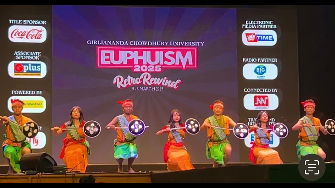Folk dance competition/Performed by Gauhati university/At Girijananda Chowdhury university 💝 #dance