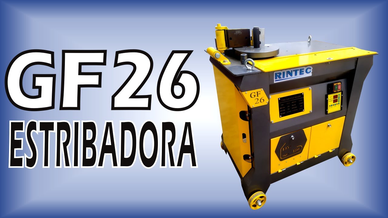 GF 26 DOBLADORA DE ACERO Y ESTRIBADORA CON PANTALLA DIGITAL