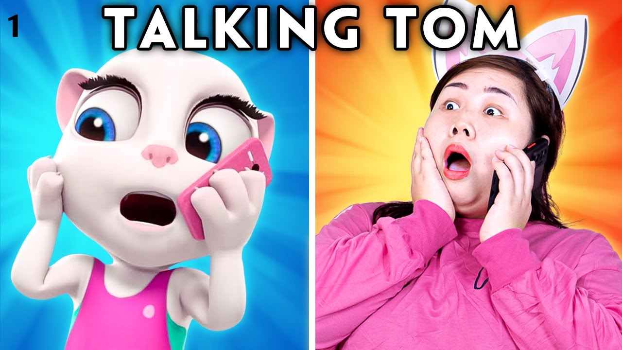 Tom's Birthday Accident - Talking Tom In Real Life | Compilation of Talking Tom's Funniest Scenes