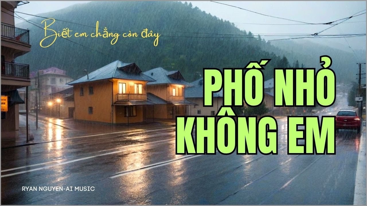 PHỐ NHỎ KHÔNG EM - RYAN NGUYEN - AI MUSIC ( ... Biết em chẳng còn đây )