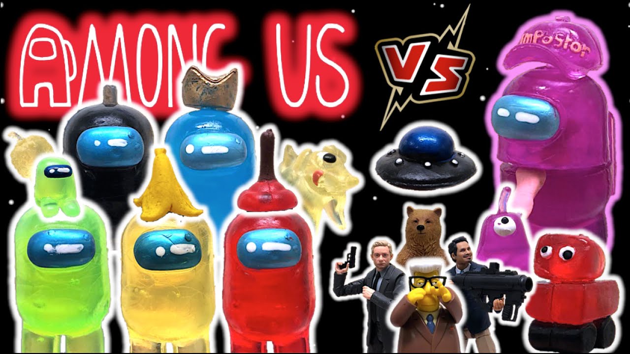 Figuras de AMONG US #3 - Tripulantes con Mascotas, Accesorios e IMPOSTOR ¿Quién Morirá? @TOY SHOTS