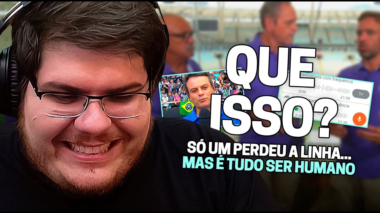 CASIMIRO REAGE: ÁUDIO VAZADO DA GLOBO DURANTE TRANSMISSÃO (QUE ISSO ERIC FARIA) | Cortes do Casimito