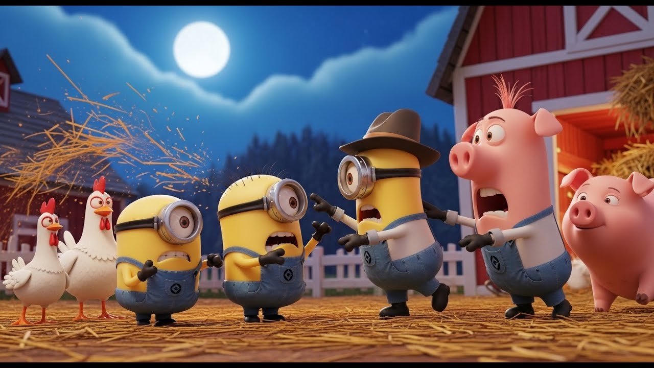 Minions and Larva Team Up 🤝😂 | Funny Farm Plan Gone Wrong at Old MacDonald’s Farm 😱
