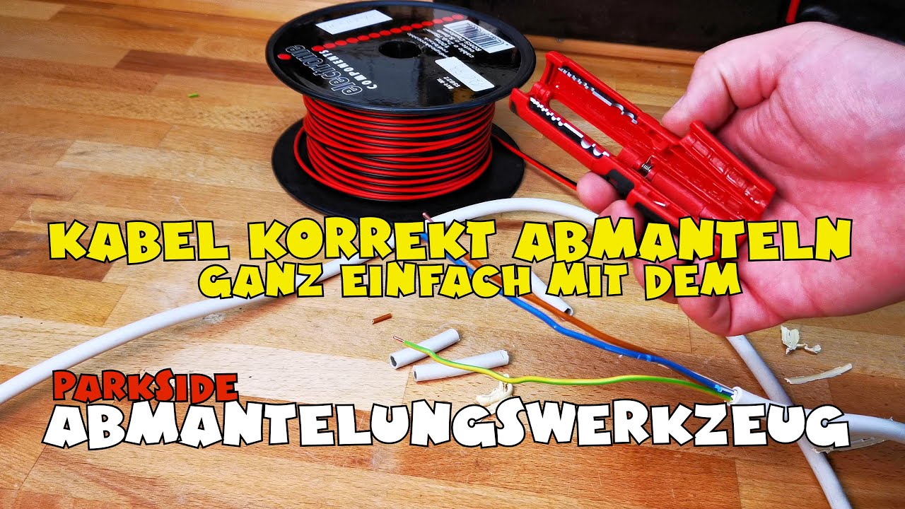 Wie benutzt man das PARKSIDE® Abmantelungswerkzeug