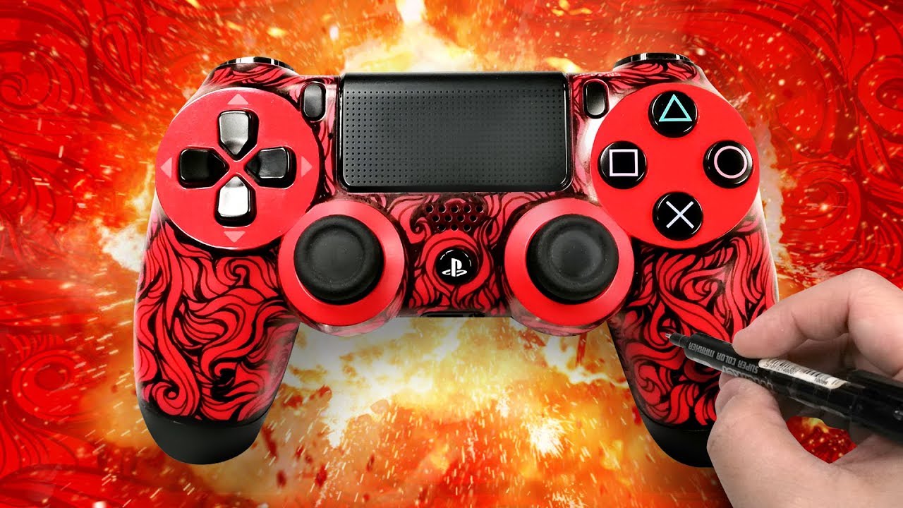 HOW TO MAKE A CUSTOM PLAYSTATION 4 CONTROLLER USING MARKERS (DUALSHOCK 4)