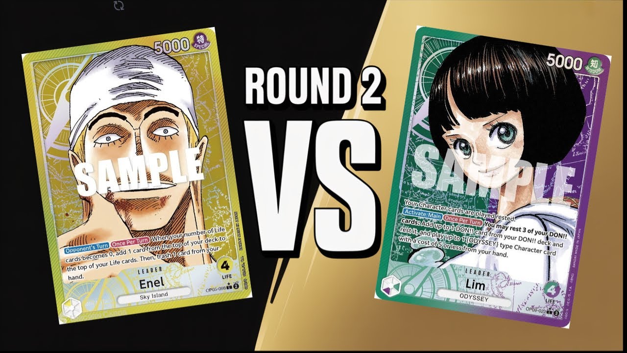 EB02 STORE TREASURE CUP 5-0! | ROUND 2 ENEL VS LIM | One Piece Trading card game