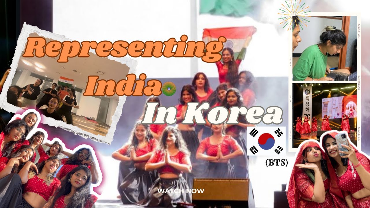 Representing India in Korea 🇮🇳❤️🇰🇷l Our Cultural Performance Journey l BTS📸