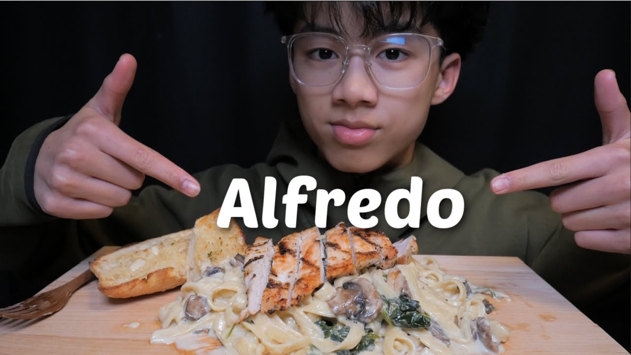 Grill Chicken Fettuccine Alfredo Pasta *Extra Creamy | N.E Let's Eat