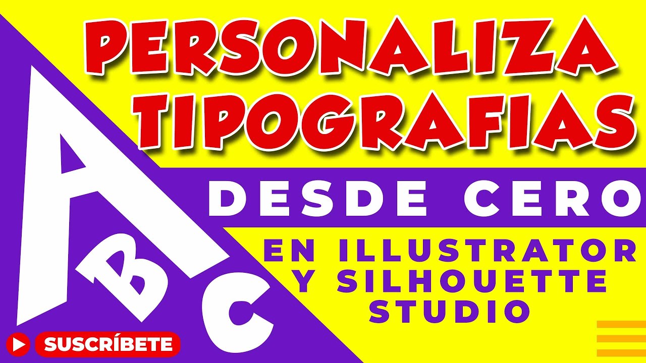 PERSONALIZA TIPOGRAFÍAS EN AI Y SILHOUETTE STUDIO !!!