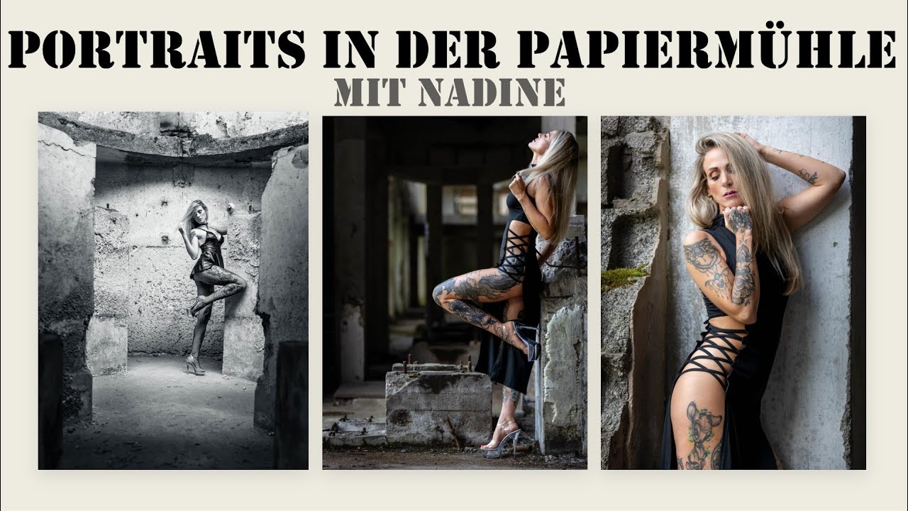 Portraitshooting in der Papiermühle mit Nadine
