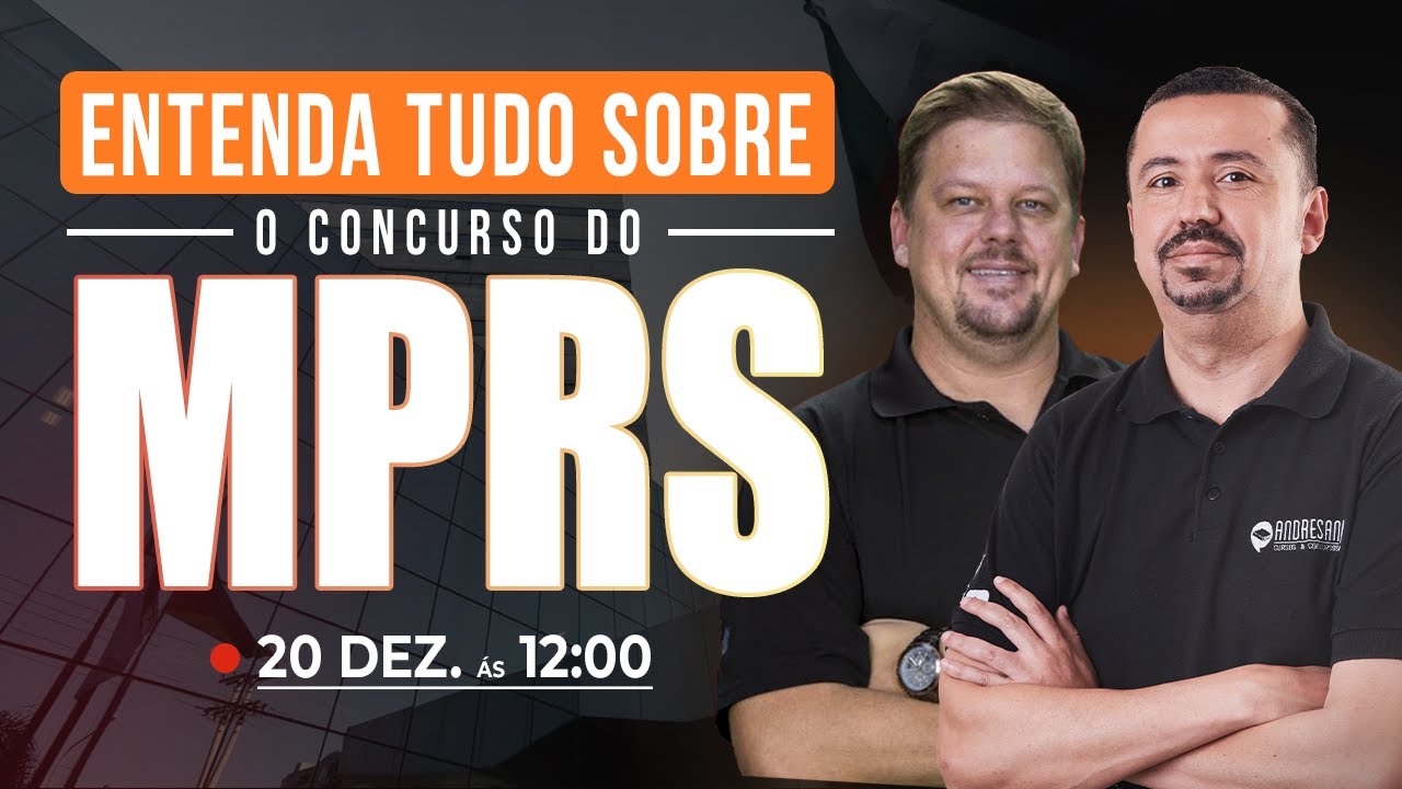 Tudo sobre o concurso do MP/RS