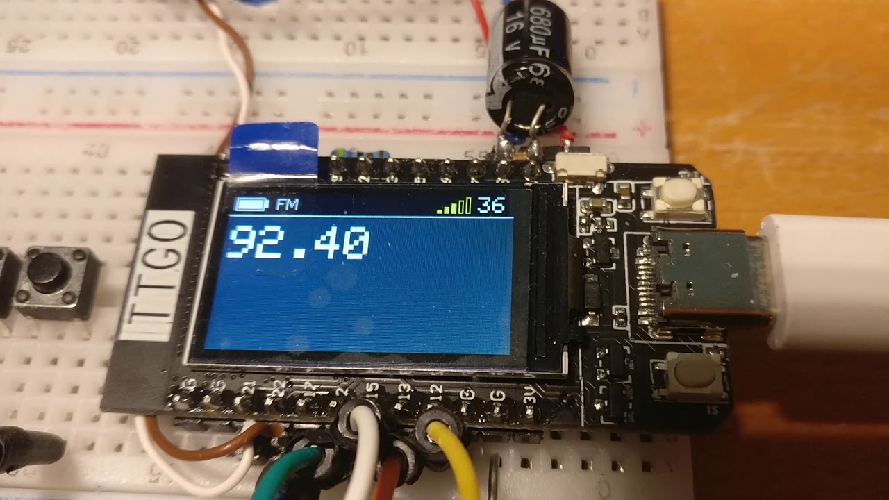 TEF6686 ESP32 TTGO Radio Test