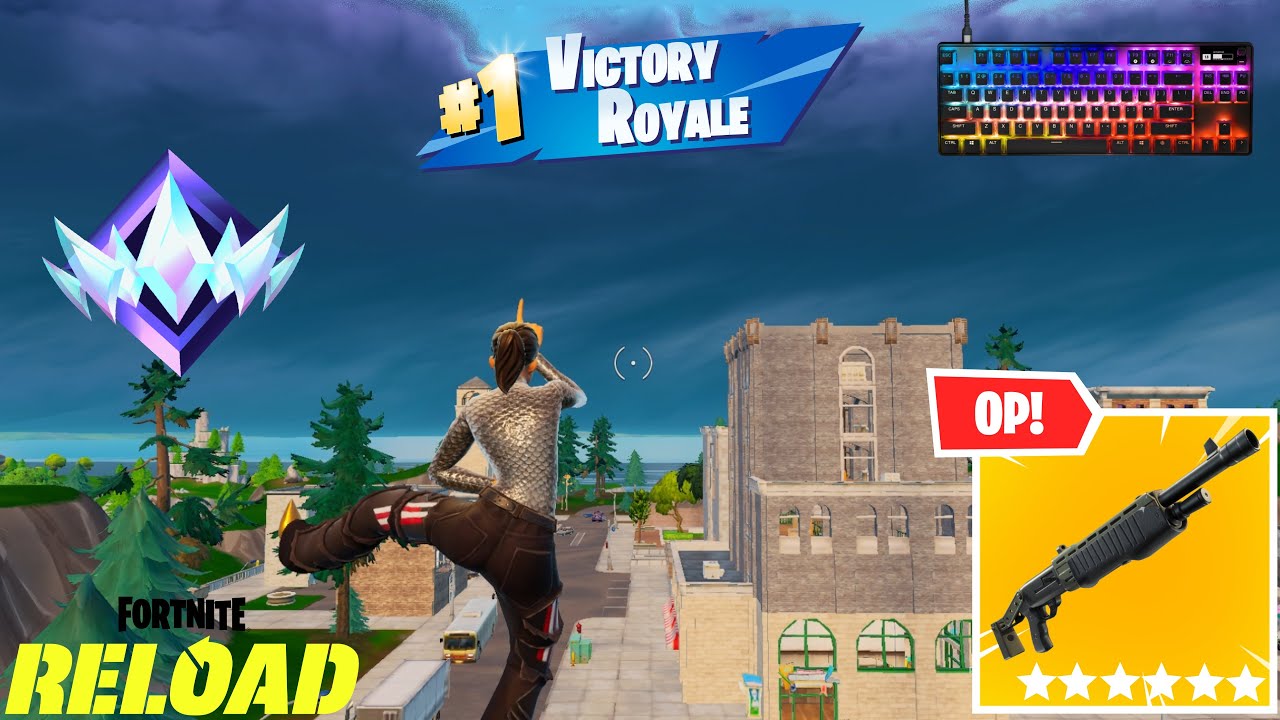 High Elimination RANKED Solo Win Gameplay (Fortnite Reload)