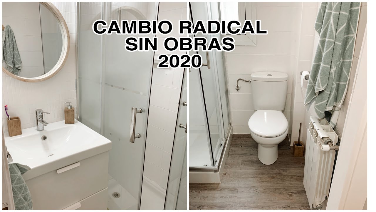 Renovar un baño SIN OBRA  fácil y low cost  / Transformación radical / Tendencias decoración  2020