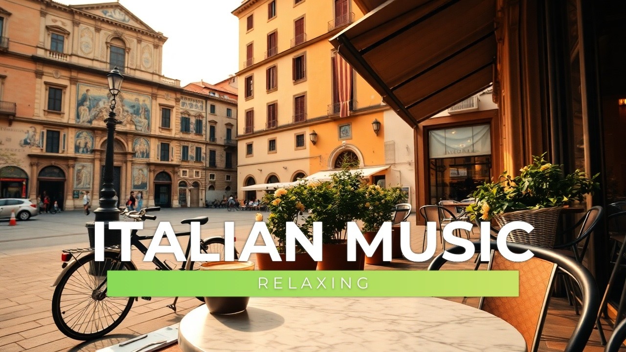 Mediterranean Villa Café ☕ Vintage Italian Jazz & Soft Guitar
