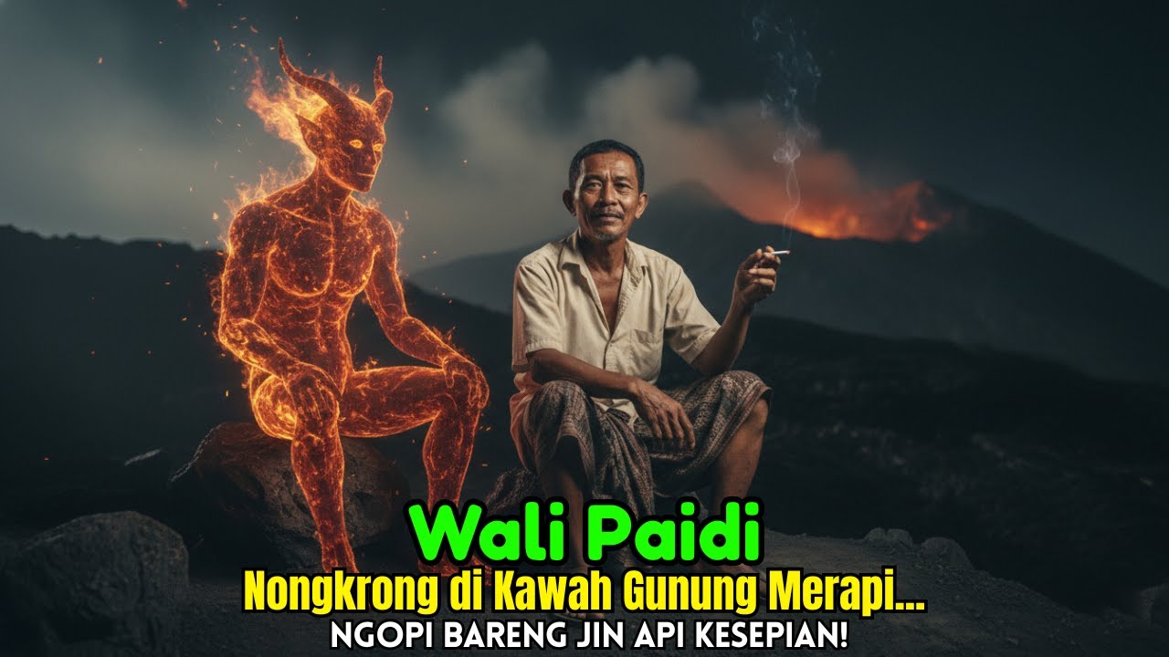 Wali Paidi Nongkrong di Kawah Gunung Merapi | Pendaki Lari, Jin Api Justru Curhat