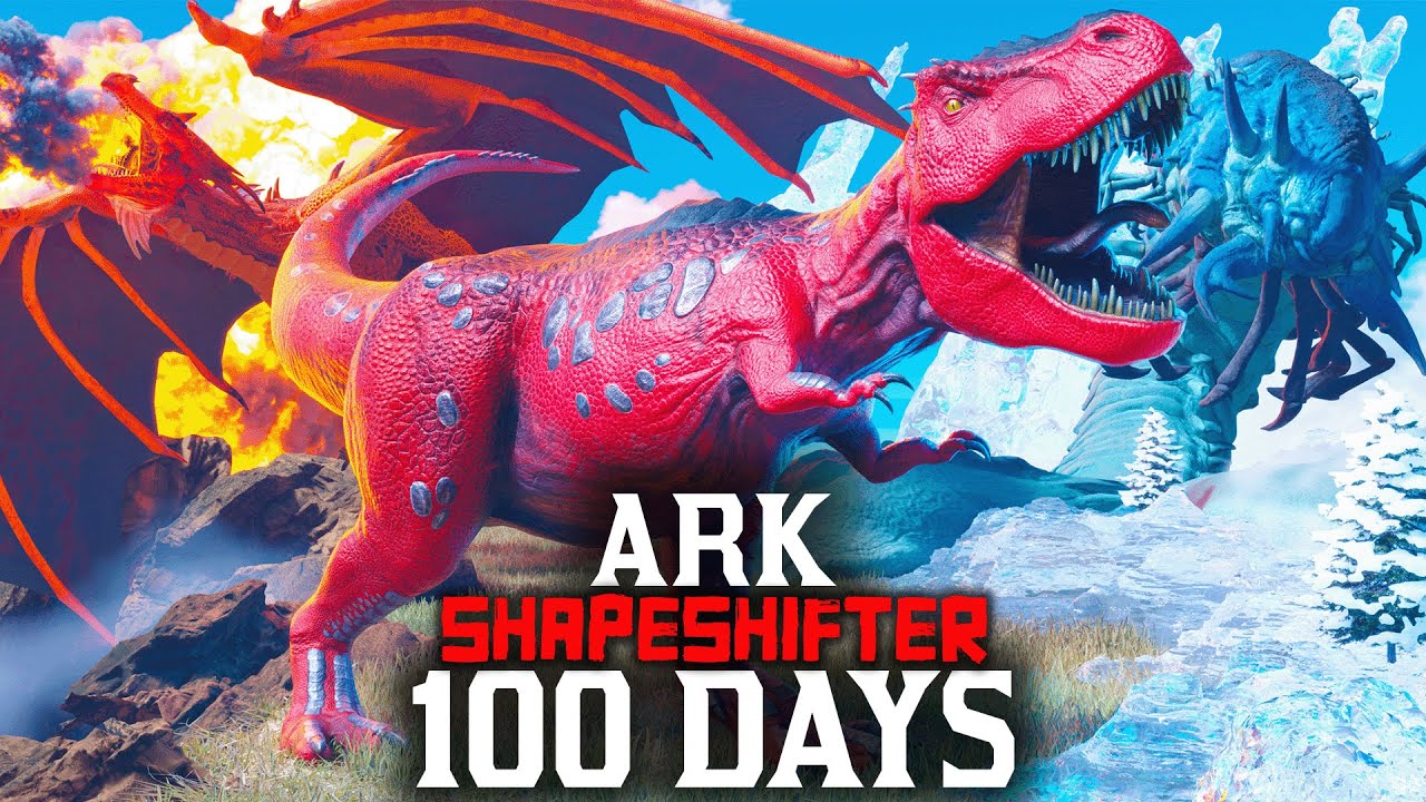 I Spent 100 Days as a SHAPESHIFTER in ARK!