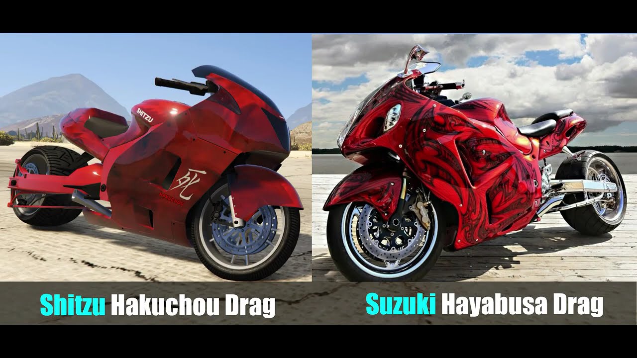 GTA V vehicles VS Real Vehicles#5 | All Motorcycles & Bicycles
