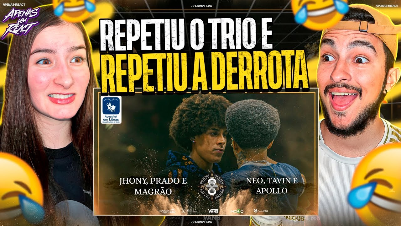 Apenas um react | NEO, APOLLO E TAVIN X PRADO, JHONY E MAGRÃO | SEGUNDA FASE | BDA 8 ANOS