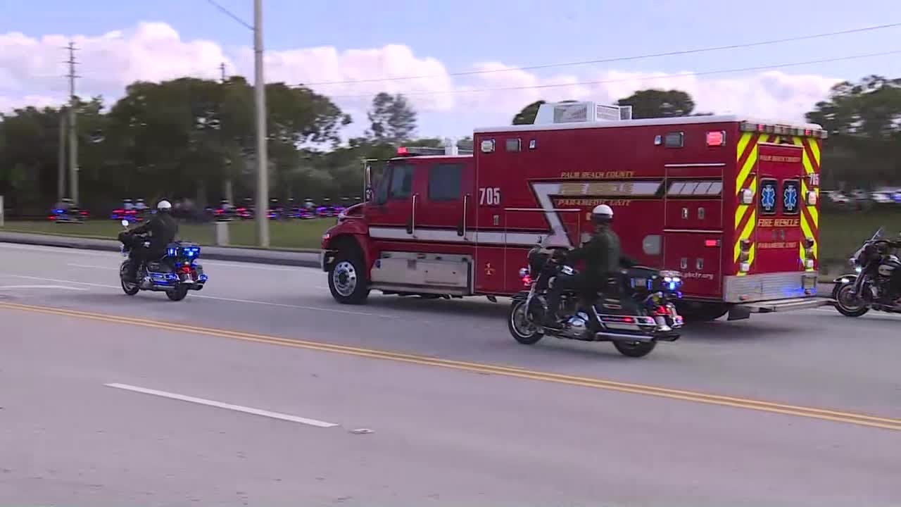 Procession for fallen Palm Beach County Sheriff's Office deputy  Ignacio “Dan” Diaz