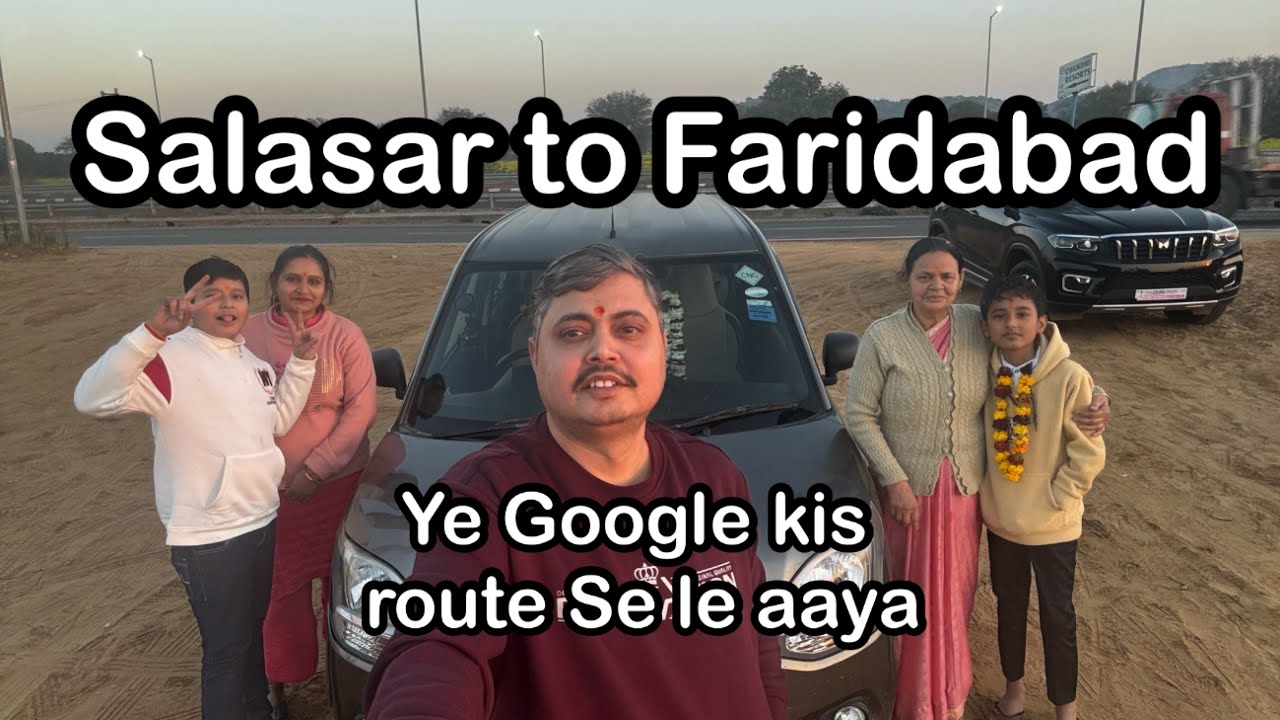 Salasar to Faridabad in Wagon R CNG