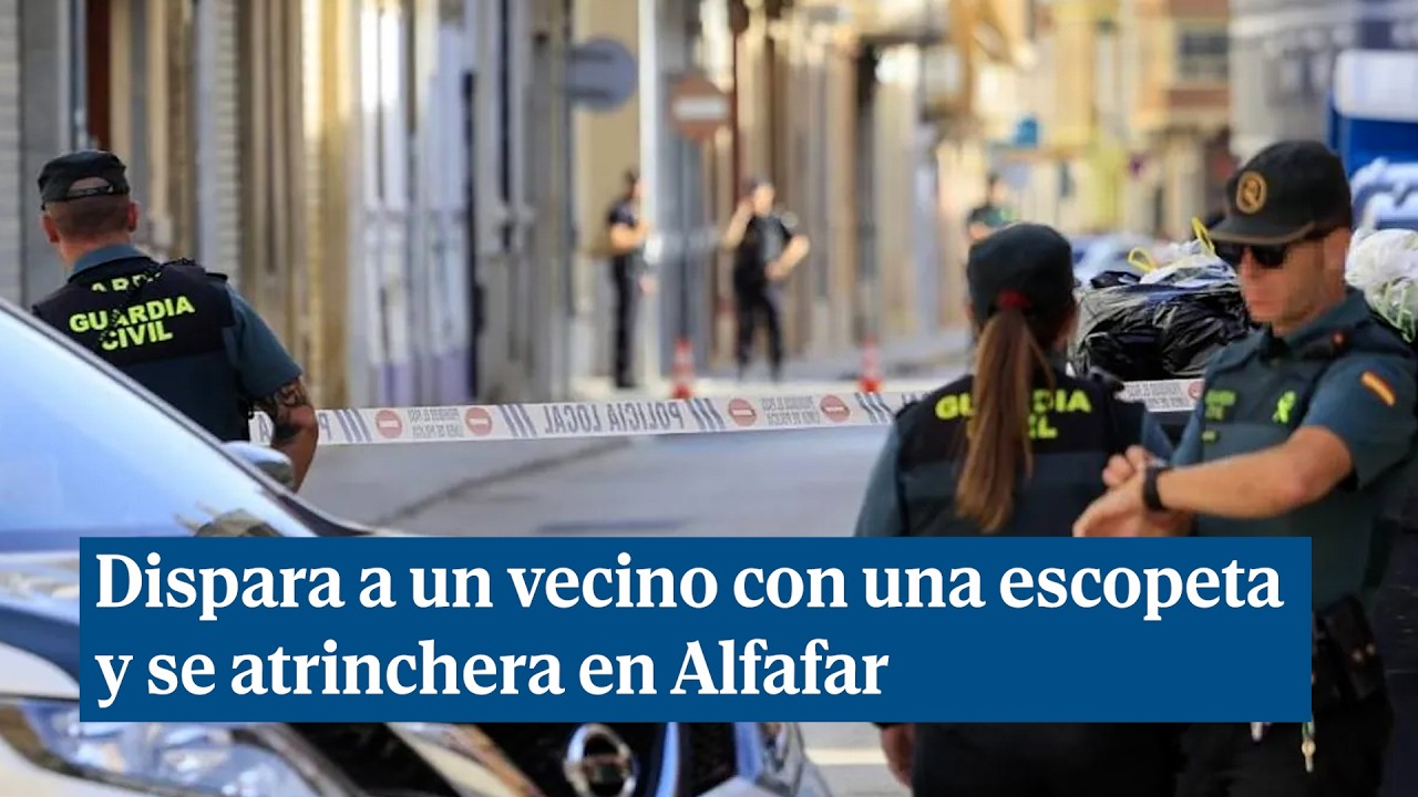 Se atrinchera en Alfafar Valencia tras disparar a un vecino tres tiros con una escopeta