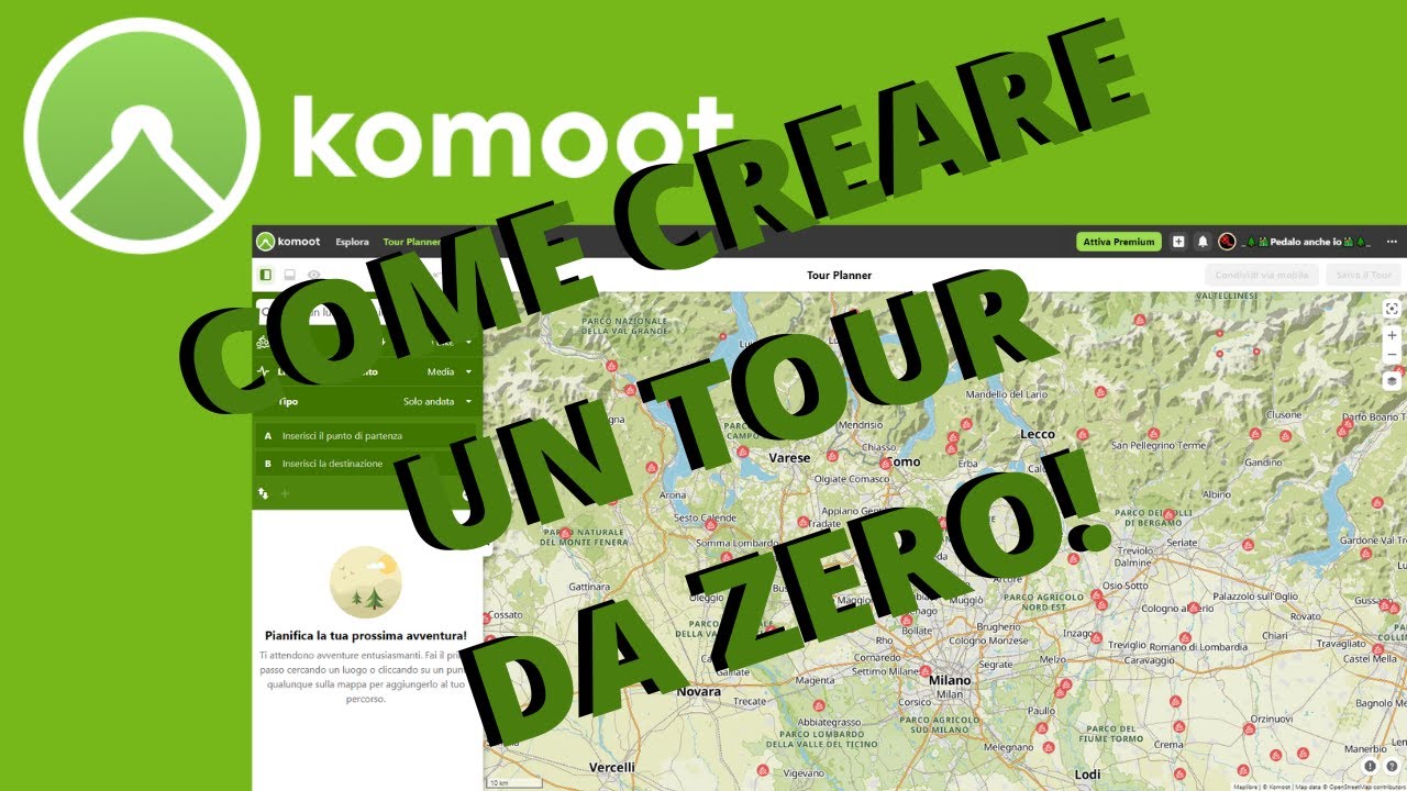 Komoot : Come creare un Tour da zero + extra