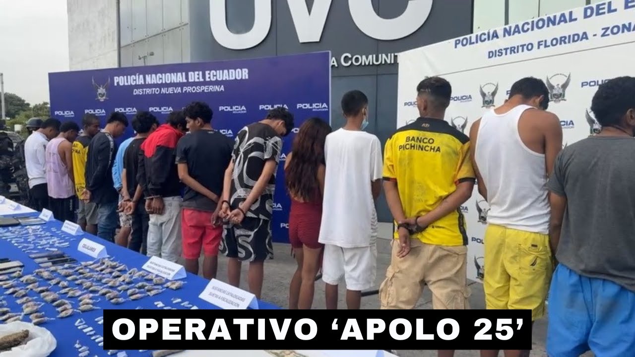 Resultados del operativo 'Apolo 25' en Guayaquil