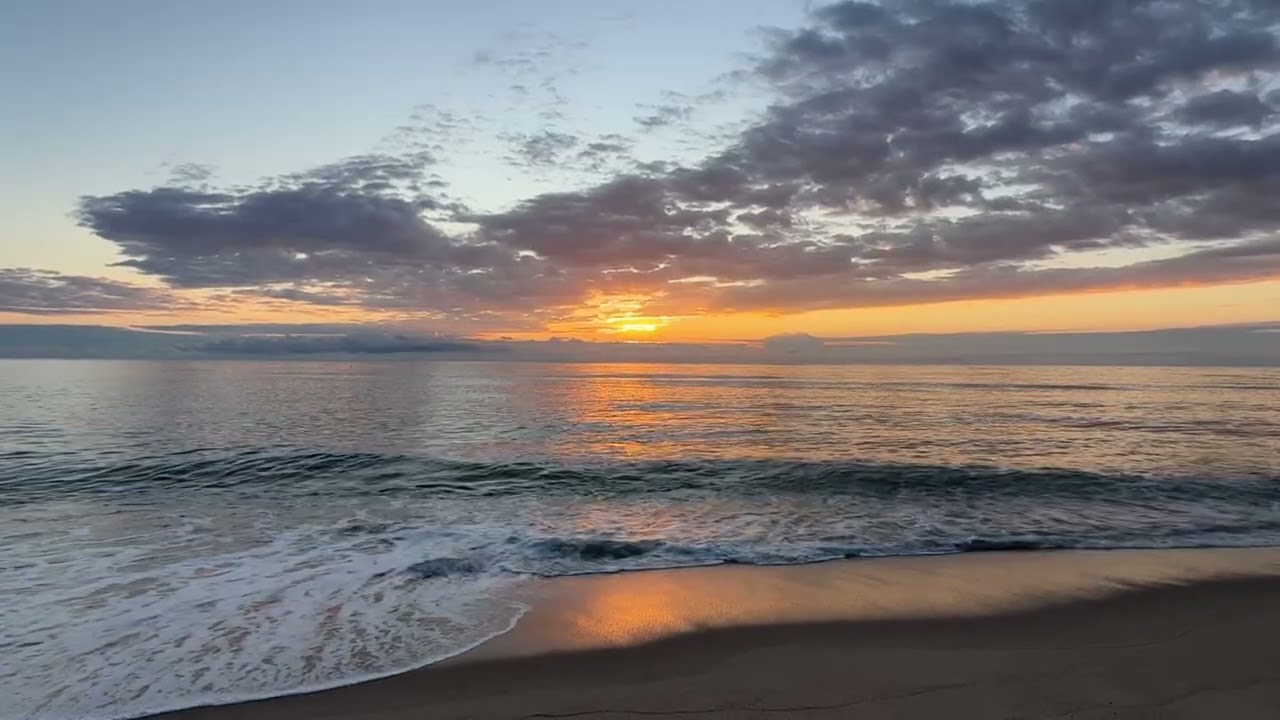 10 minutes of waves sounds and sunrise, Wellfleet, Outer Cape Cod, Massachusetts
