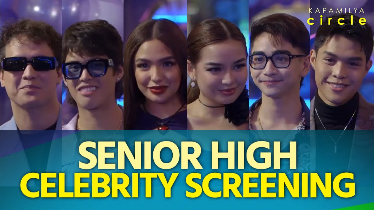 Andrea Brillantes at iba pang artista, lumakad sa blue carpet ng celebrity screening ng Senior High