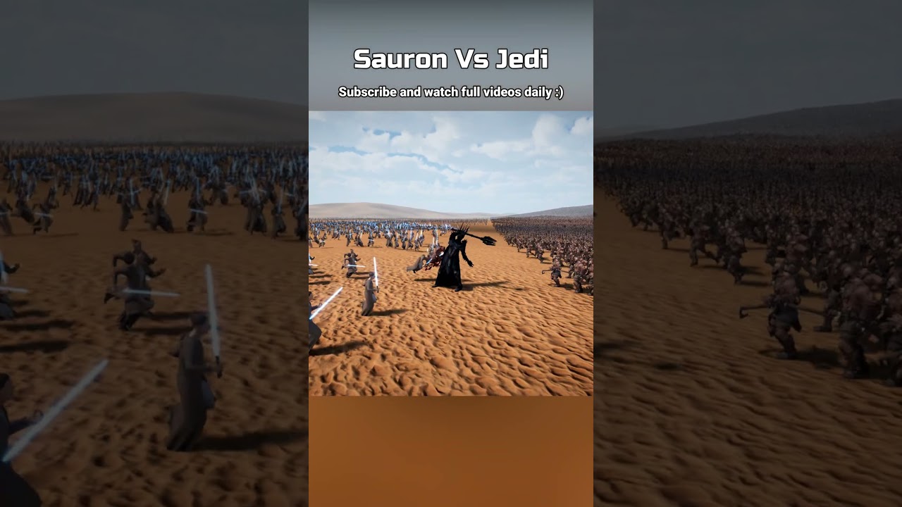 Sauron's Legions Vs Jedi | Ultimate Epic Battle Simulator 2 | UEBS 2