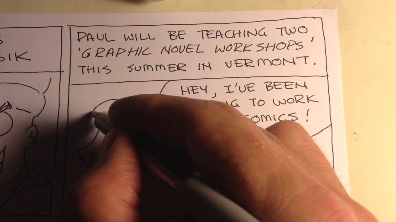Graphic Novel Workshop with Paul Karasik 2014