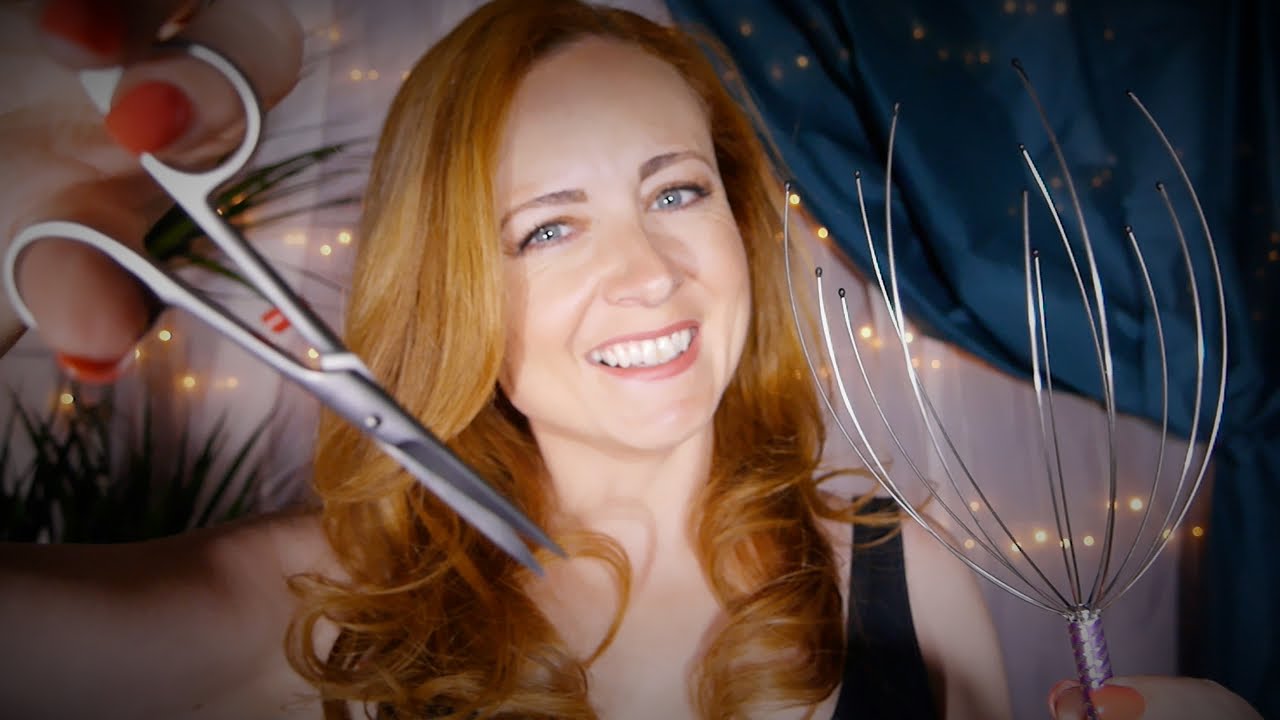 Super Long Relaxing ASMR Haircut ✂︎ Head Massage, Hair Brushing, 11 Triggers