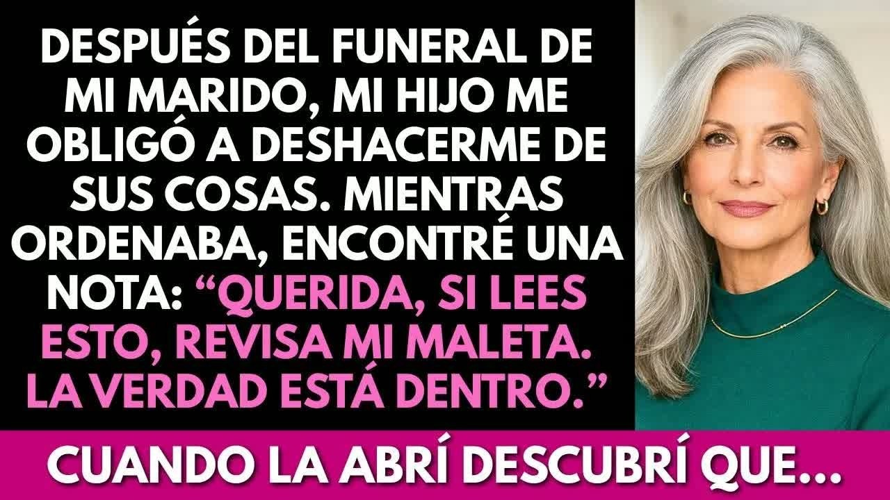 Mi hijo quiso deshacerse de las cosas de mi marido. Lo que hallé en su maleta antigua lo cambió todo