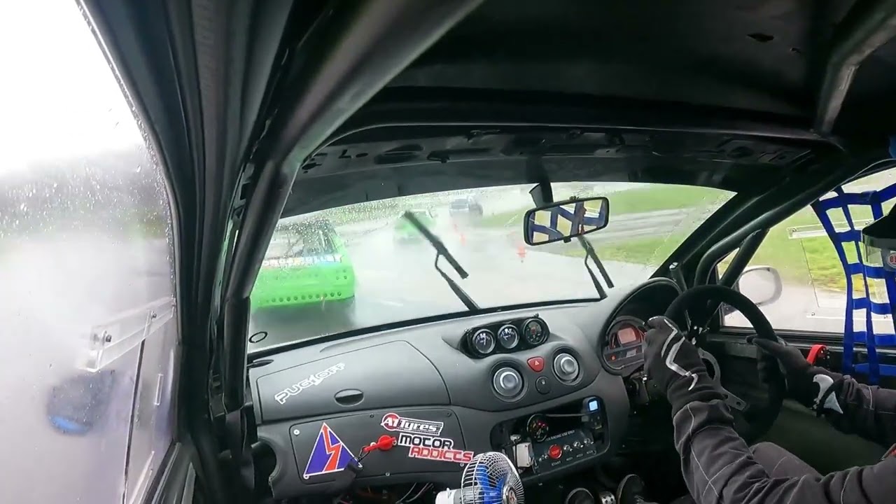 Kent Outlaw Oval Racing Test Day Phil Morgan In car 55