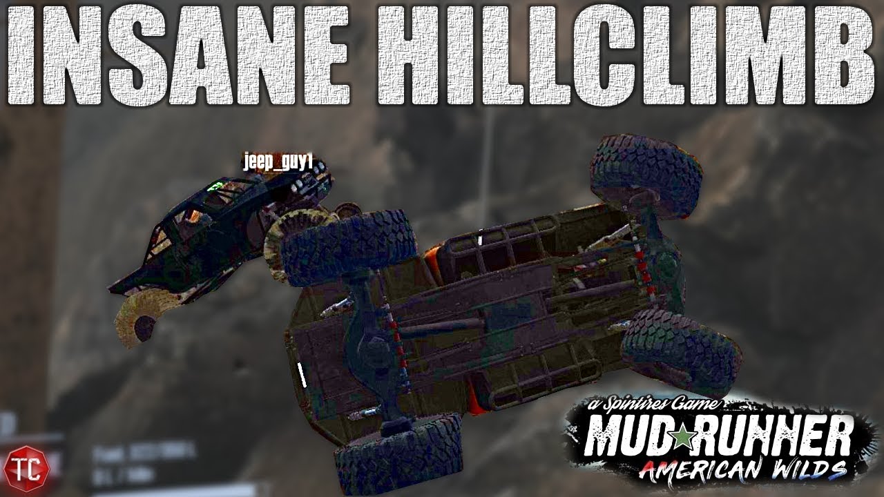 INSANE HILLCLIMB!! (we both flipped) SpinTires MudRunner Multiplayer Mods