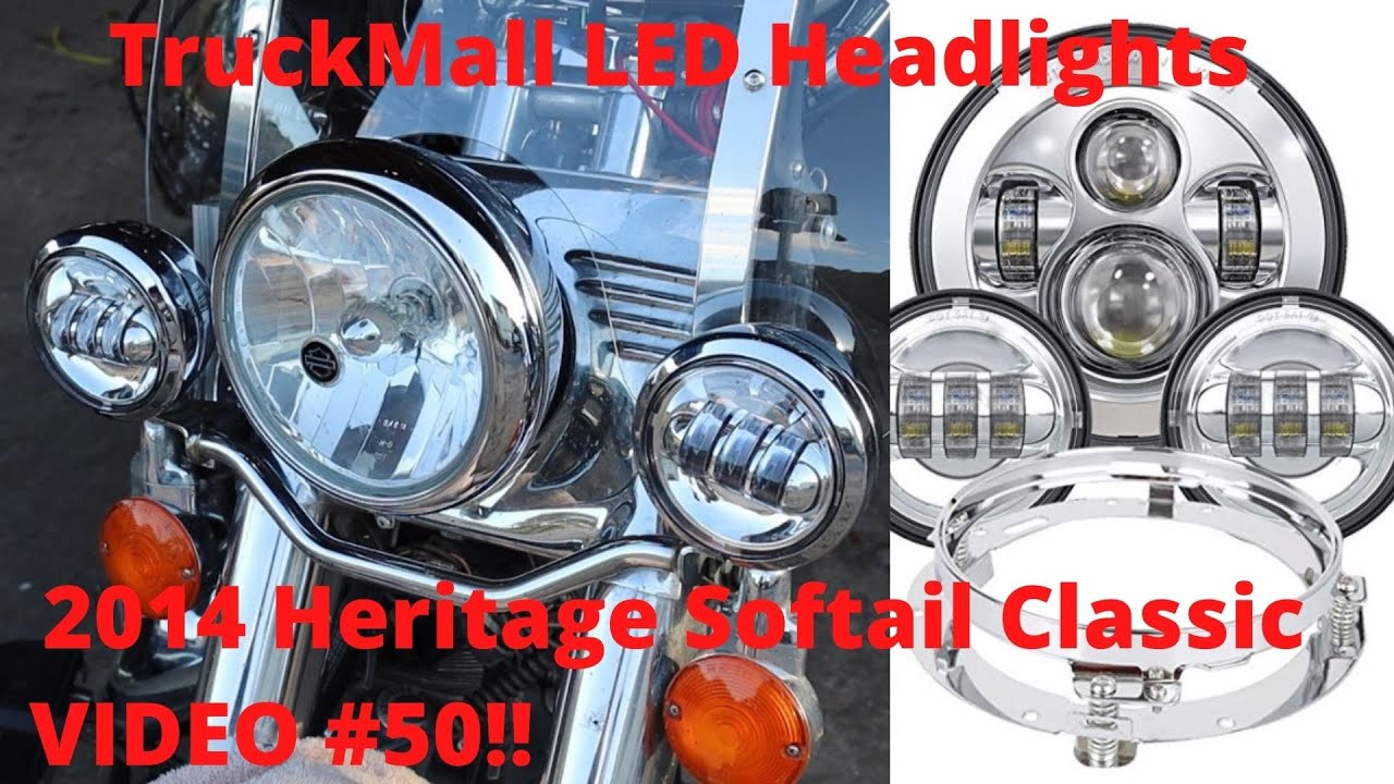TruckMall LED Headlights for my 2014 Harley Davidson Heritage Softail Classic