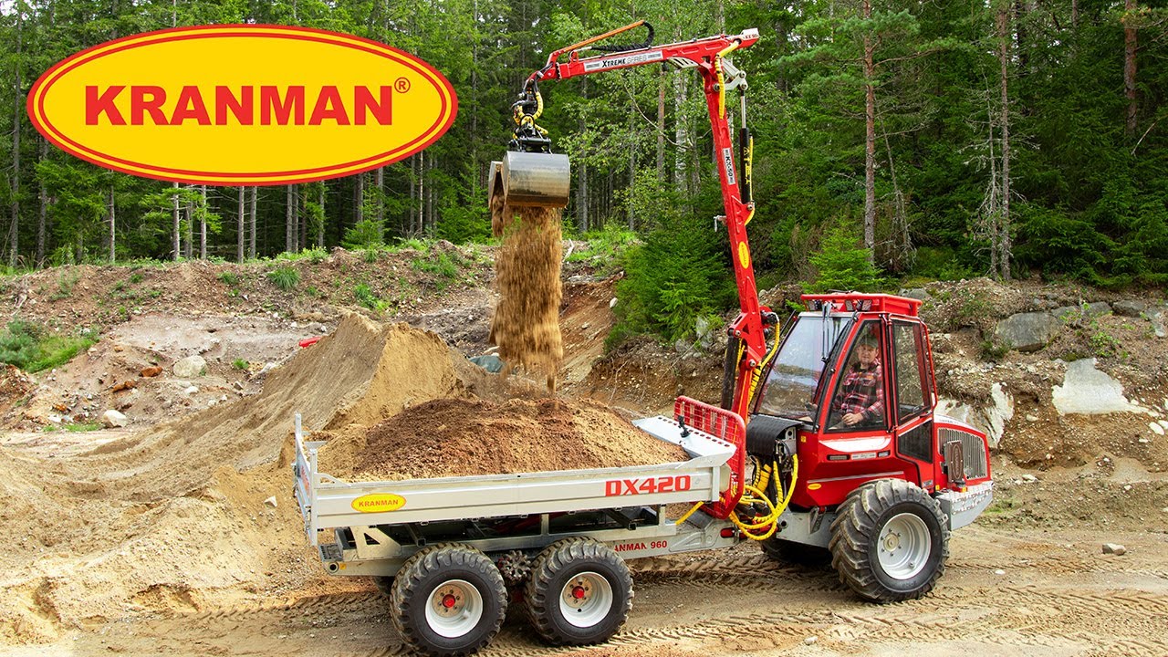 Kranman 960 som minidumper med DX420 tippflak