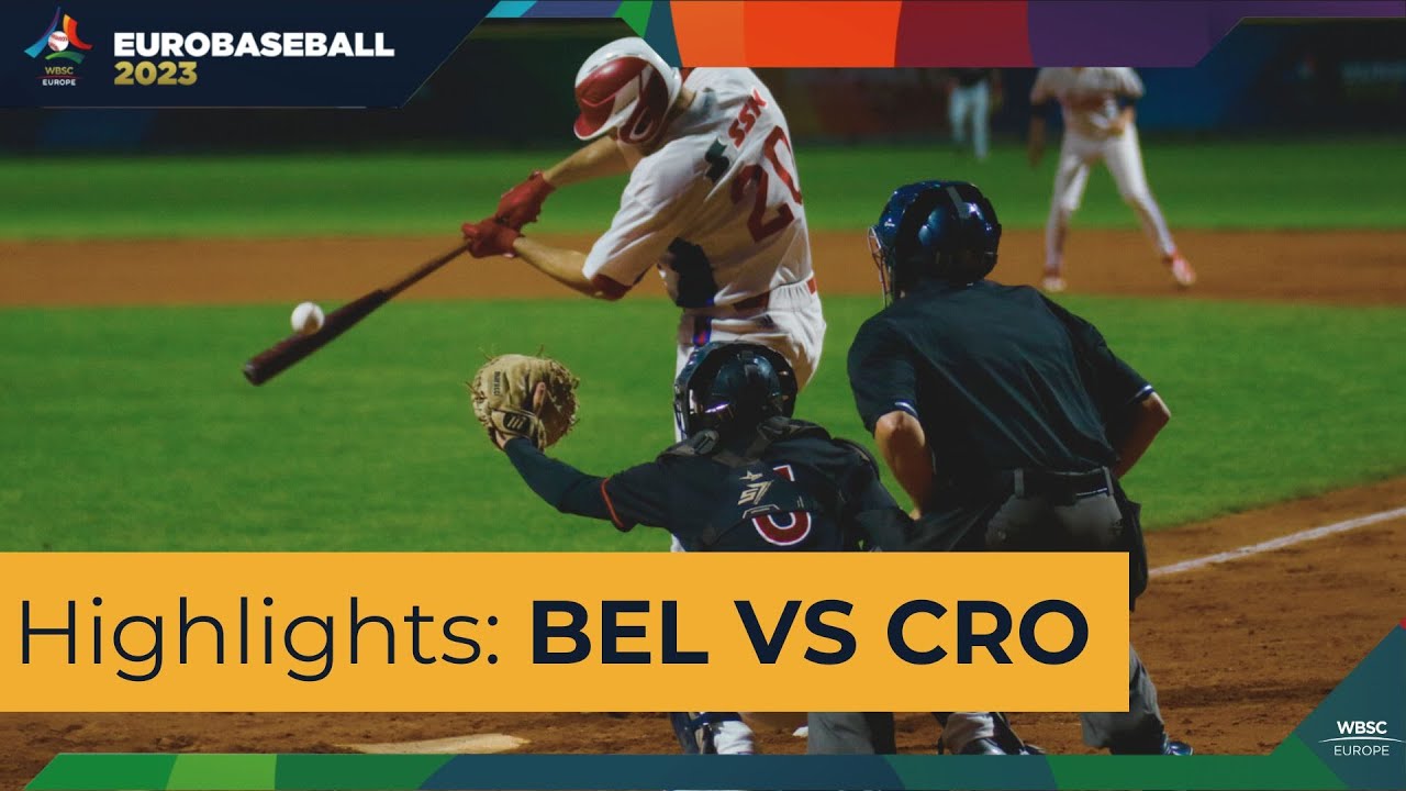 34 EuroBaseball 2023: Highlights Belgium VS Croatia