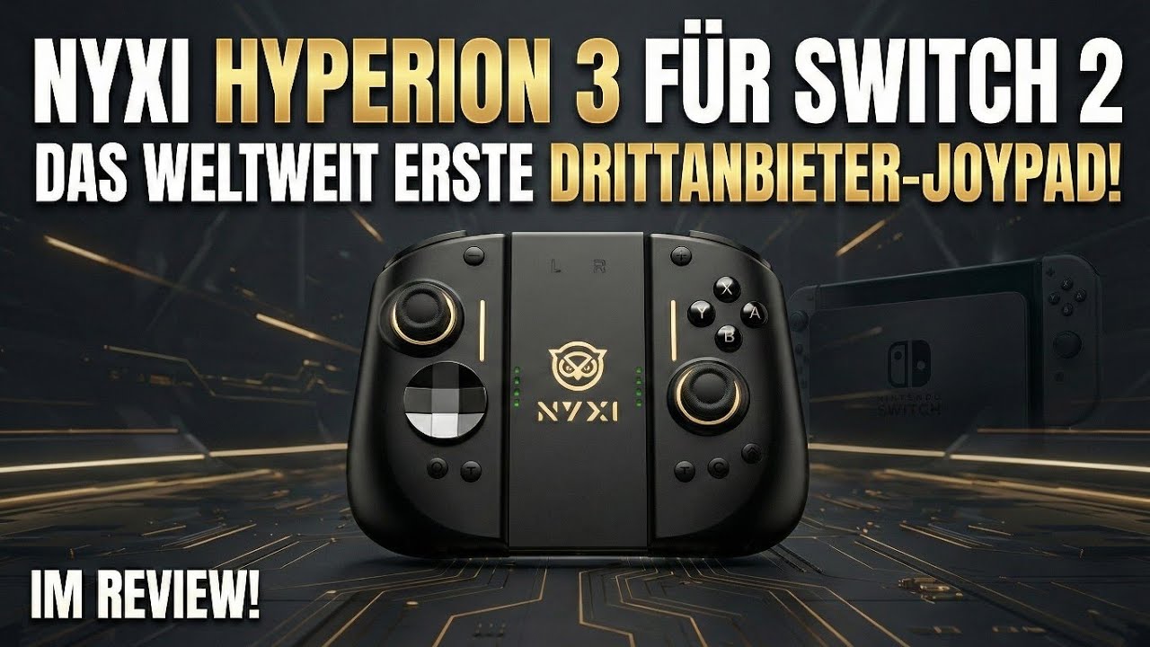 NYXI Hyperion 3 Controller für die Nintendo Switch 2 - besser als das Original mit Wake Up Funktion