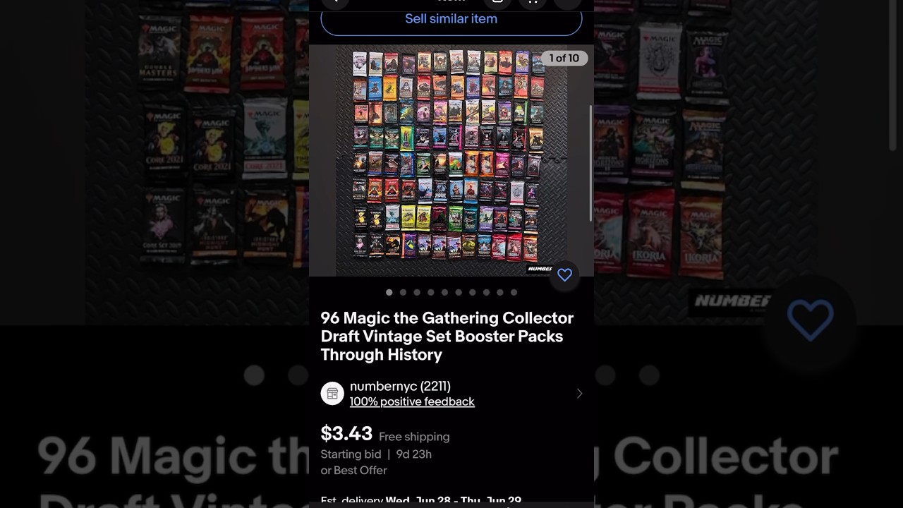 96 Magic the Gathering Vintage Sealed Boosters Collector Packs on eBay #mtg #magicthegathering