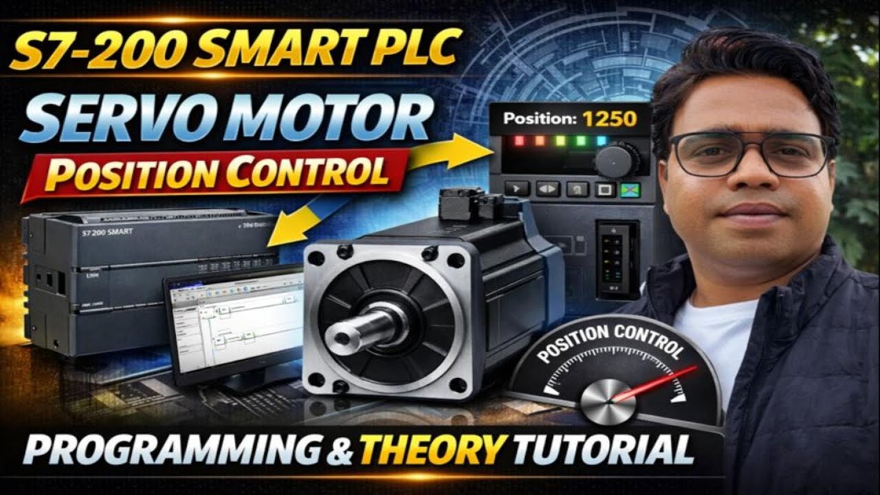 Servo Motor Control with S7 200 SMART | PLC  Position Control (Hindi)