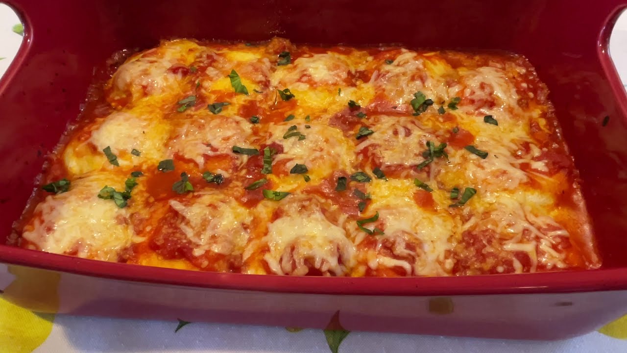 Ravioli Parmigiana | Cheese Ravioli Parmesan