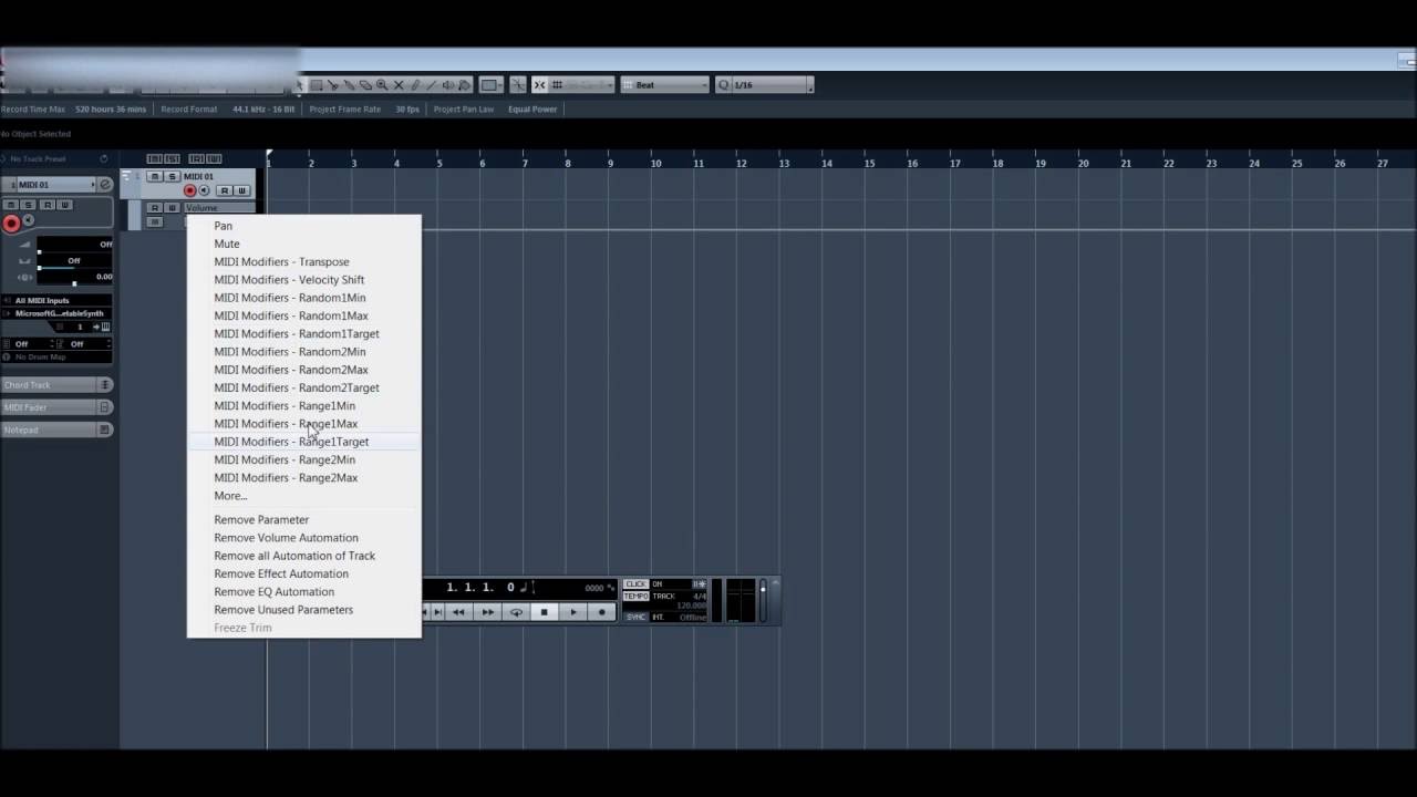 Finding Out CC MIDI Controls in Cubase