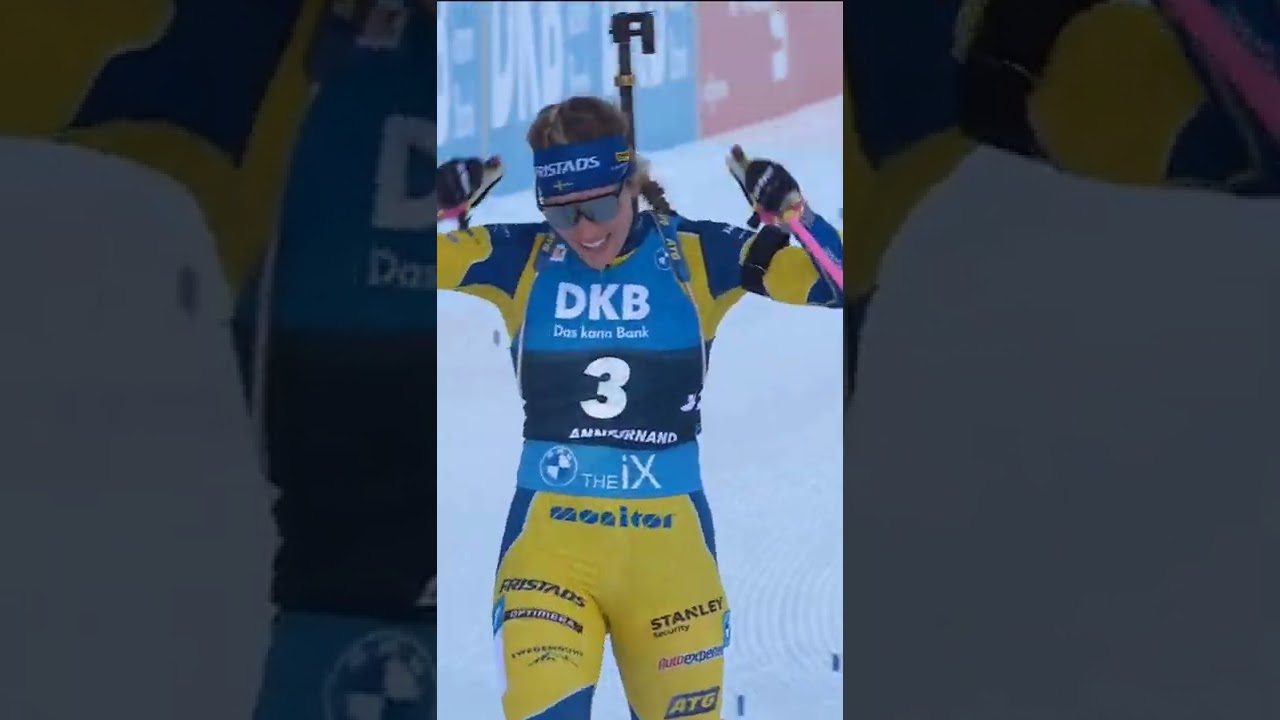 Elvira Oeberg's first victory at the World Cup. 18.12.2022.