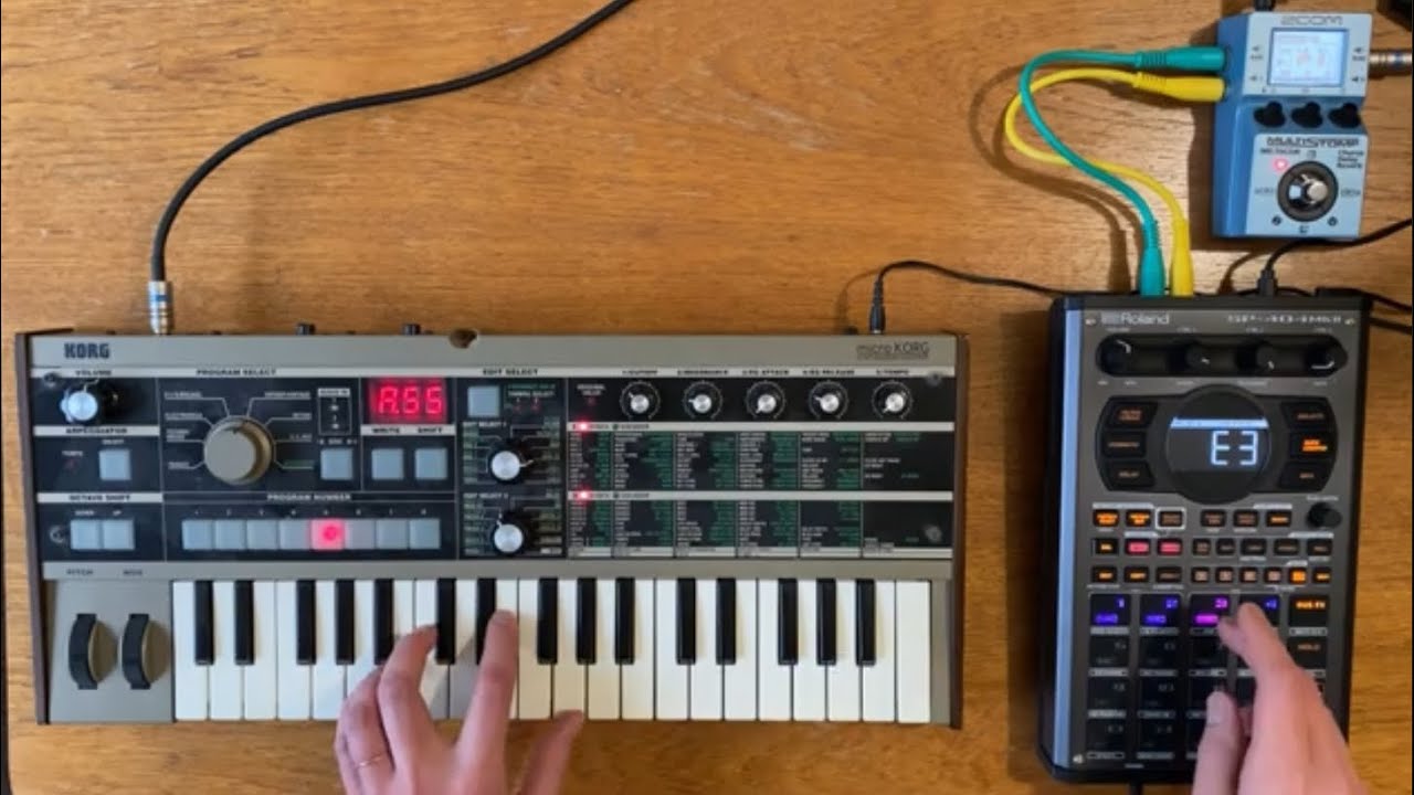 Experimental DAWless LOFI Jam (funky, jazzy, hiphop) SP-404 MK2, microKORG, MS-70CDR