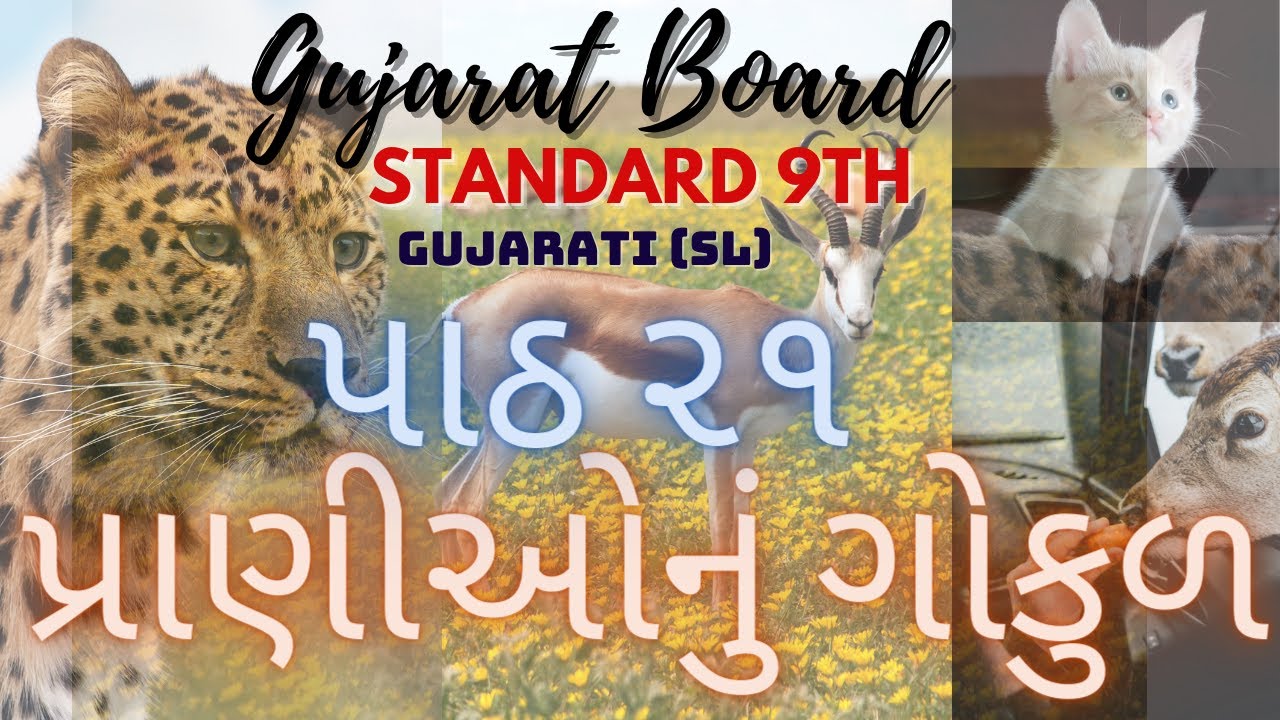 GUJARAT BOARD STANDARD 9 GUJARATI CHAPTER 21 PRANIYON NU GOKUL|PRAKASH AAMTE|PRAKASH VATA|PATH WAYS