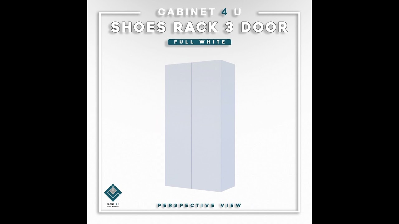 [BEST SELLER]🔥WALL SHOES CABINET 2 DOORS WITH 6 TIERS 