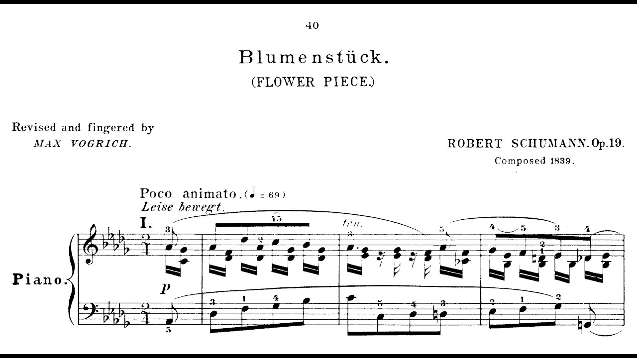 Robert Schumann - Blumenstück, Op.19