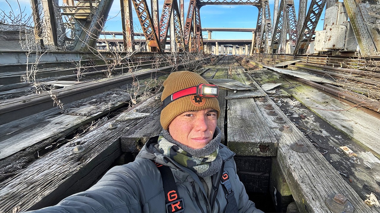 Sleeping under an ABANDONED railroad bridge